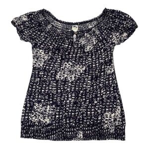 John Robshaw for Lucky Floral Boho Blouse Size M